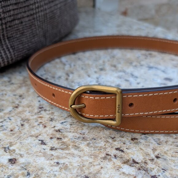 Polo Ralph Lauren Brown Plaid Wool Medium Bellport Tote Handbag w/Dust Bag - Picture 9 of 12